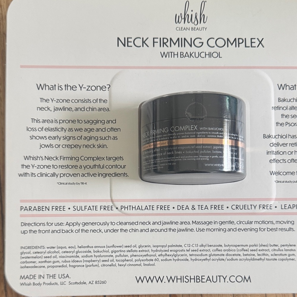 Whish Neck Firming Complex with Bakuchiol - Black and Pink Packaging - Picture 3 of 4